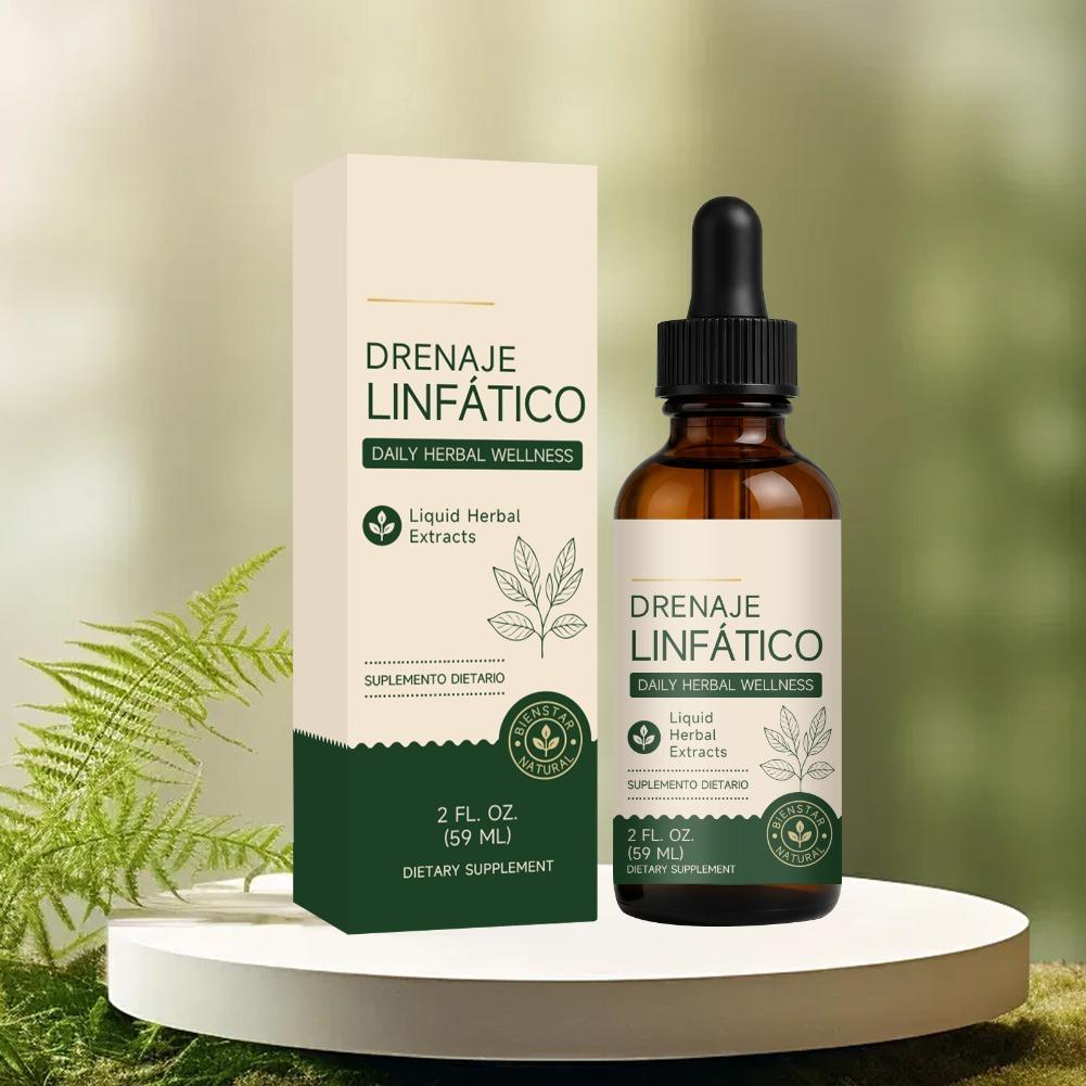 Herbal Supplement - 59 مل قطرات تصريف ليمفاوي يومية،
