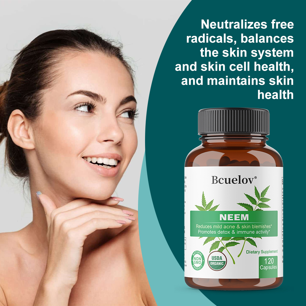 كبسولات أوراق النيم العضوية، م - مراجعة Herbal Supplement وسعره