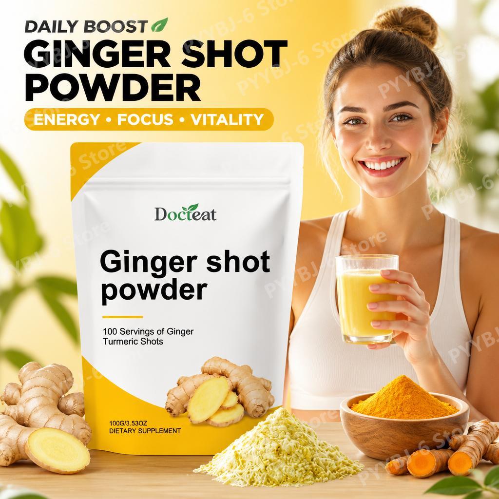 مسحوق دوكتيت جينجر شوت مع فيتا - مراجعة Ginger Tea وسعره